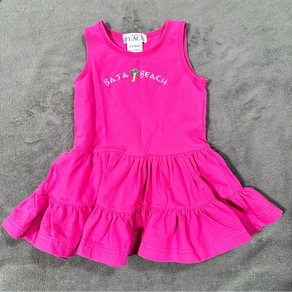 The Children’s Place Pink Baja Beach Play Twirl Dress 6-9 Months